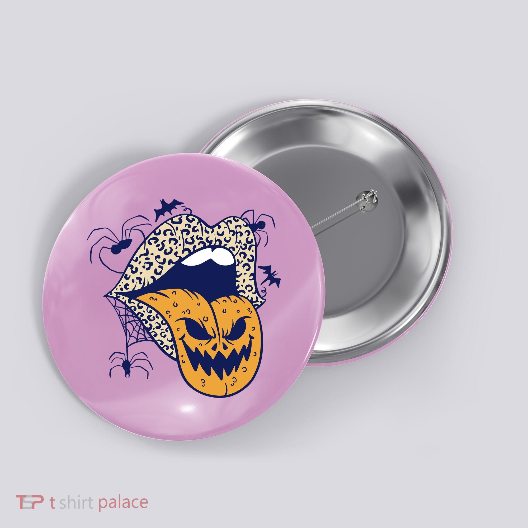 Spooky Halloween Lips Button