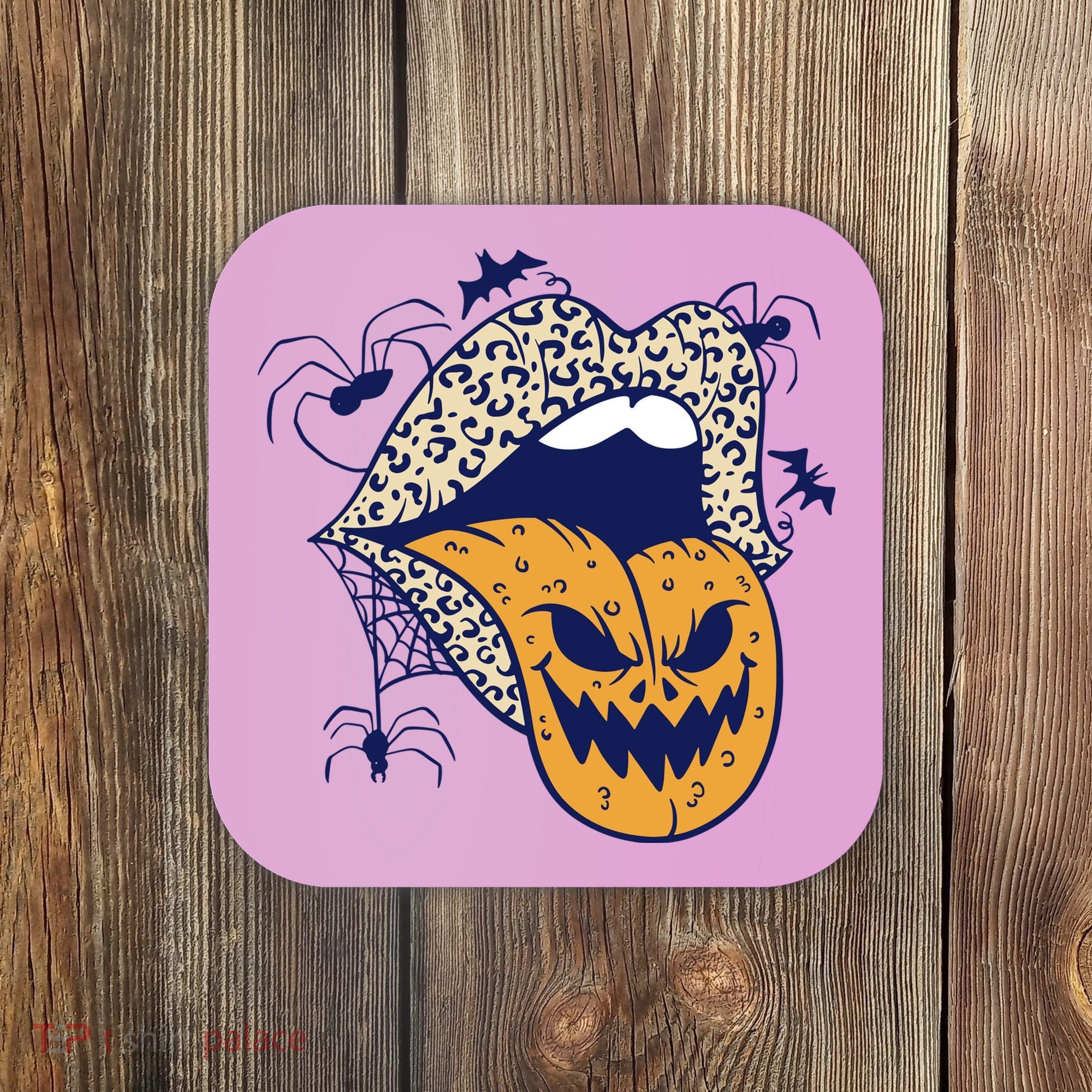 Spooky Halloween Lips Coaster