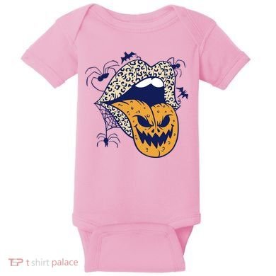 Spooky Halloween Lips Baby Bodysuit