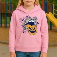 Spooky Halloween Lips Kids Hoodie thumb 3