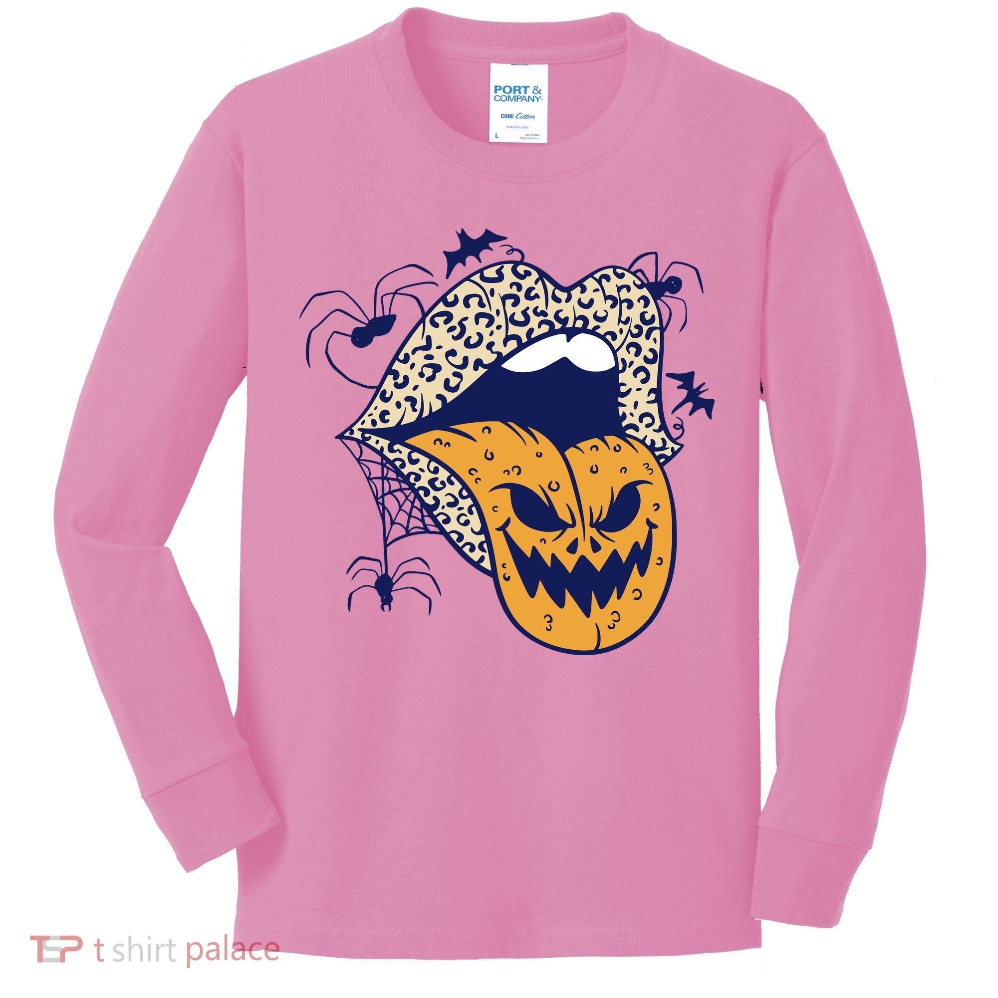 Spooky Halloween Lips Kids Long Sleeve Shirt