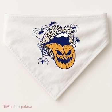 Spooky Halloween Lips USA-Made Doggie Bandana