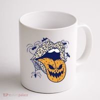 Spooky Halloween Lips Coffee Mug thumb 1