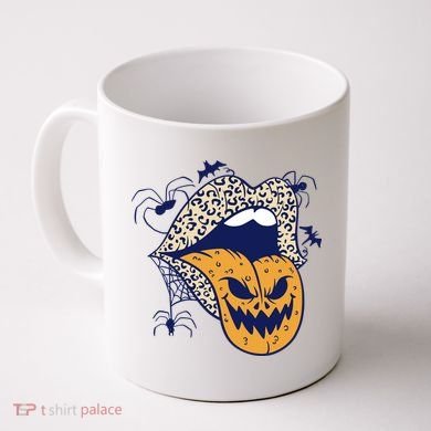 Spooky Halloween Lips Coffee Mug