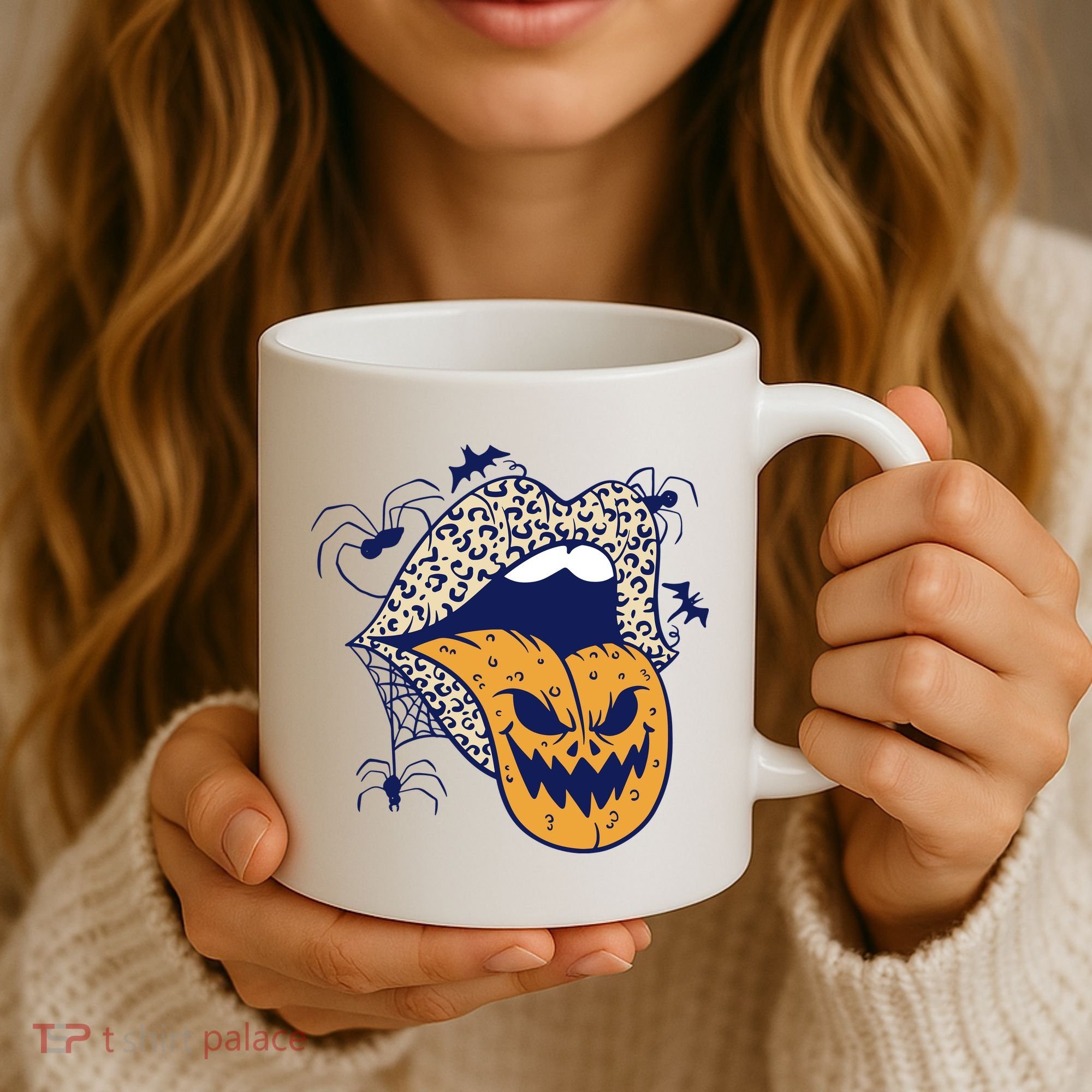 Spooky Halloween Lips Coffee Mug
