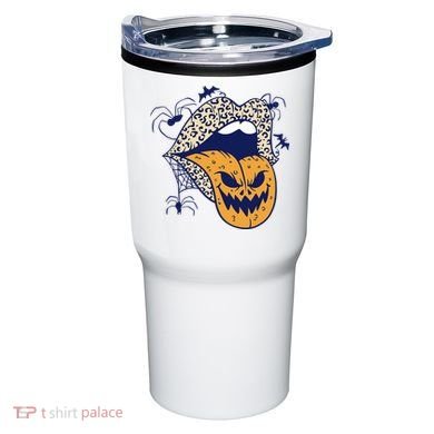 Spooky Halloween Lips Tumbler