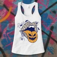 Spooky Halloween Lips Women's Tank Top thumb 3