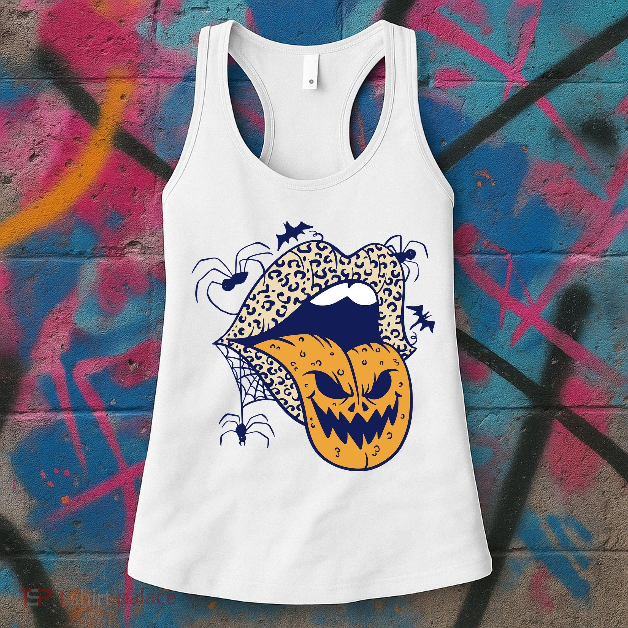 Spooky Halloween Lips Women's Tank Top