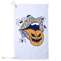 Spooky Halloween Lips Golf Towel thumb 0