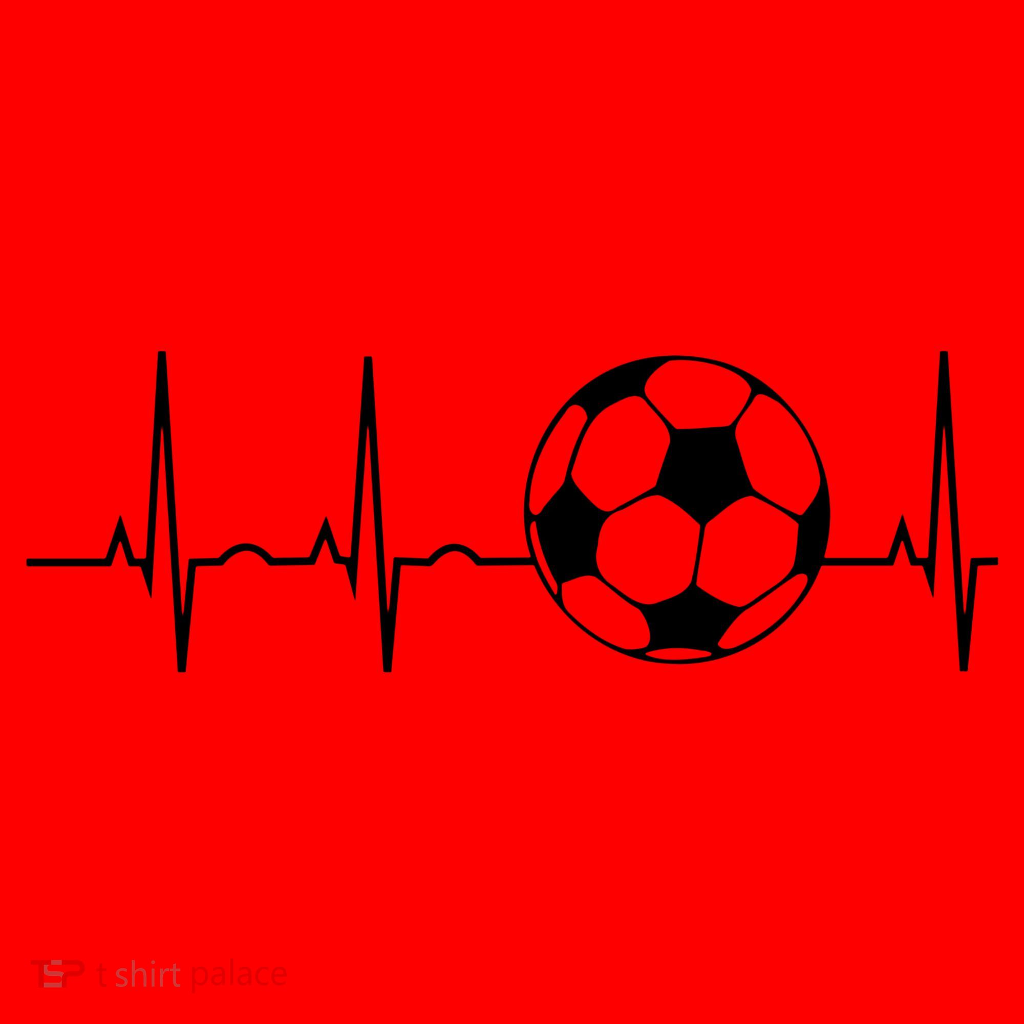 Soccer Heartbeat Lover Santa Hat