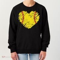 Softball Heart Lover Sporty Sport Women's Sweatshirt thumb 0