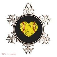 Softball Heart Lover Sporty Sport Ornament thumb 0