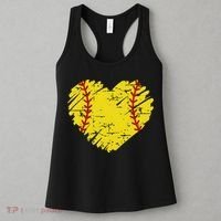 Softball Heart Lover Sporty Sport Women's Tank Top thumb 3