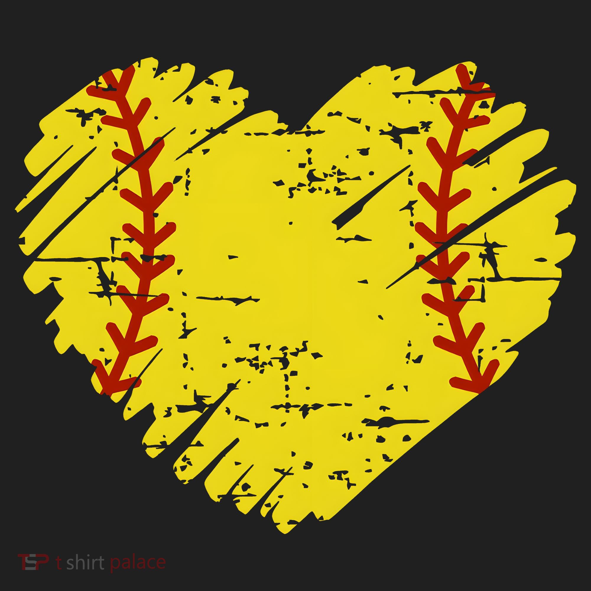 Softball Heart Lover Sporty Sport Hat