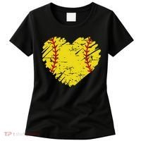 Softball Heart Lover Sporty Sport Women's T-Shirt thumb 0
