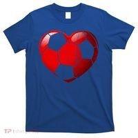 Soccer Heart Love Valentines Day Sport Player Boy Girls Cute Gift T-Shirt thumb 0