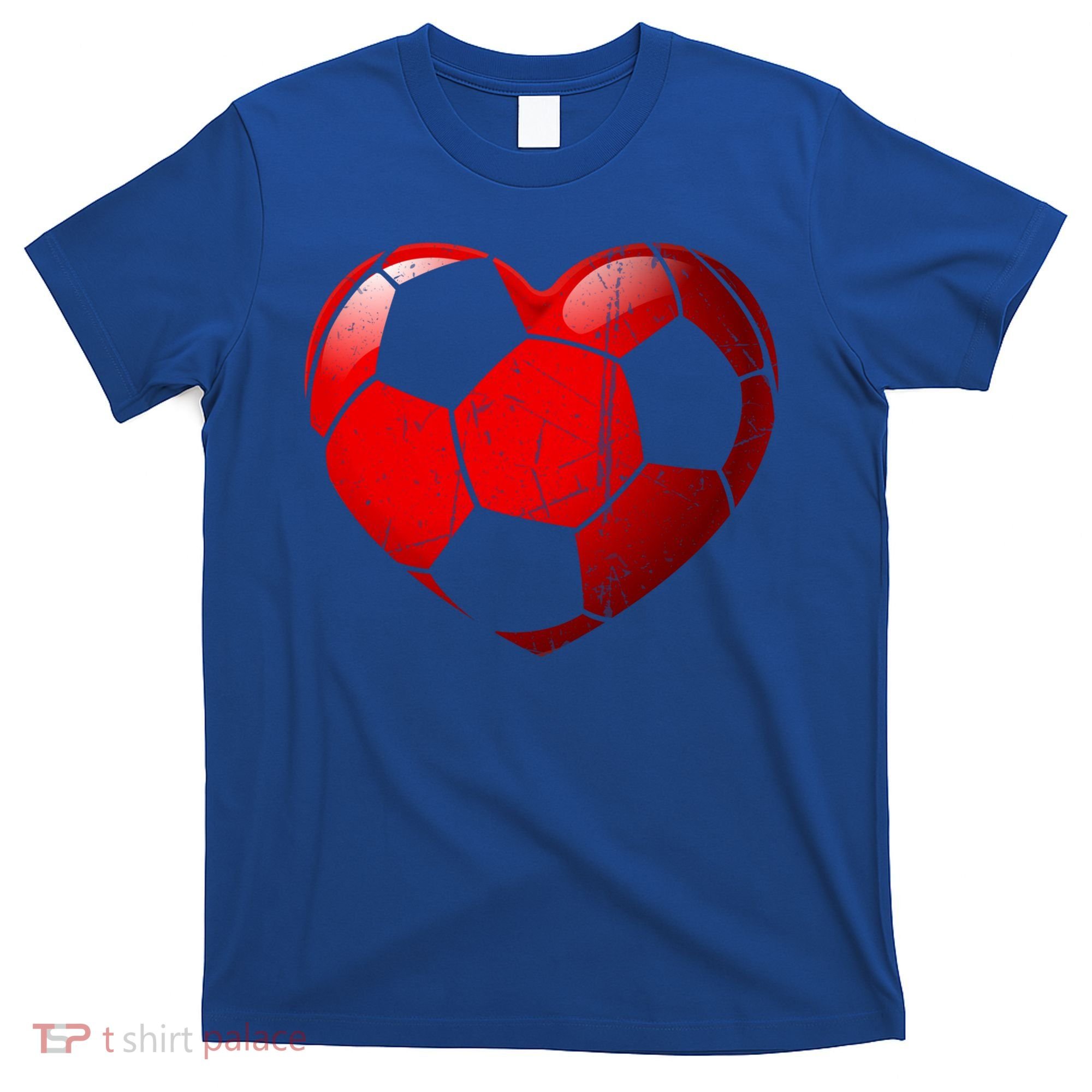 Soccer Heart Love Valentines Day Sport Player Boy Girls Cute Gift T-Shirt