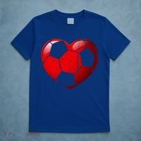 Soccer Heart Love Valentines Day Sport Player Boy Girls Cute Gift T-Shirt thumb 5