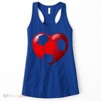 Soccer Heart Love Valentines Day Sport Player Boy Girls Cute Gift Women's Tank Top thumb 0