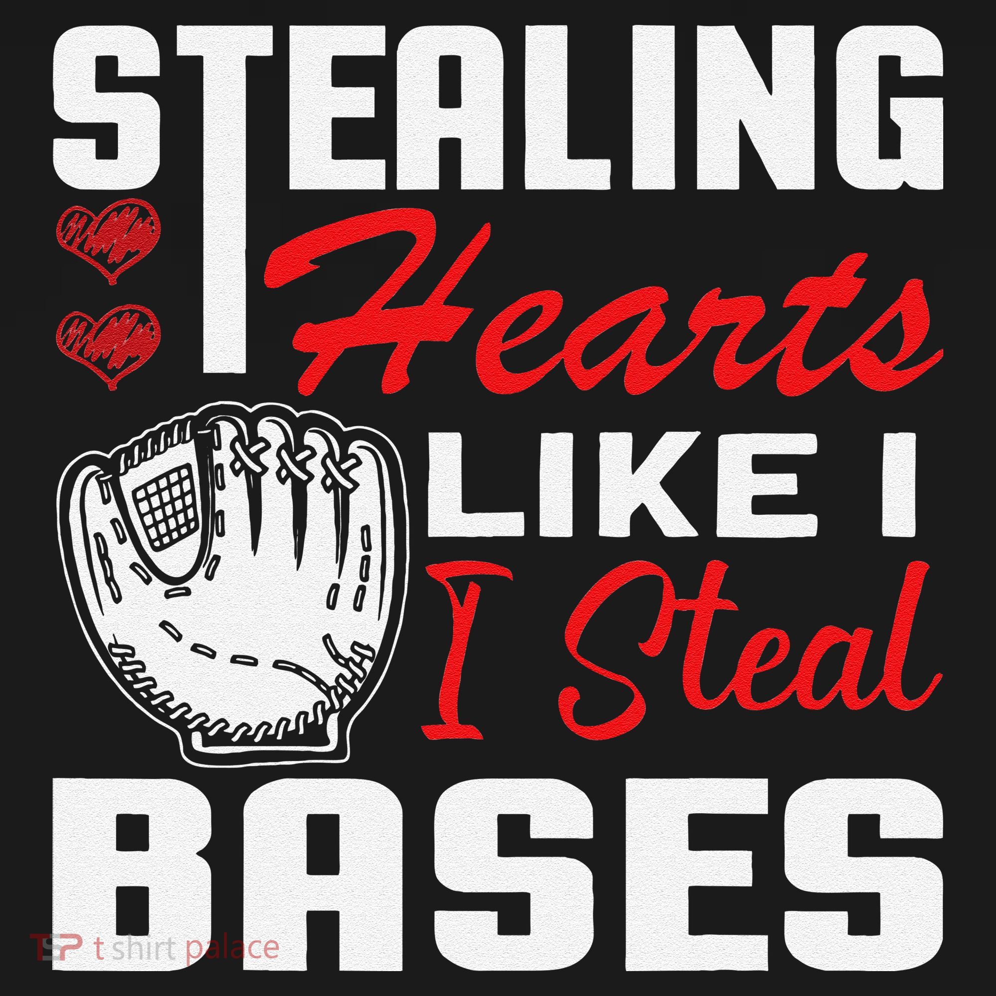 Stealing Hearts Like I Steal Bases Baseball Valentine's Day Women's Hoodie