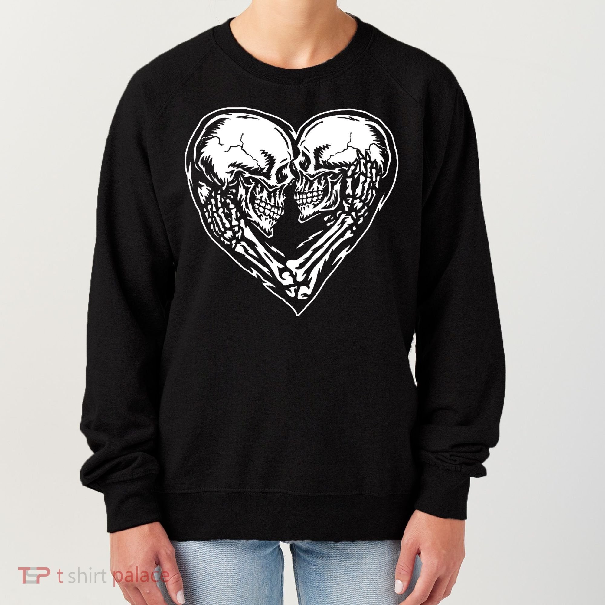 Skull Heart Love Women's Sweatshirt