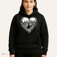 Skull Heart Love Hoodie thumb 5