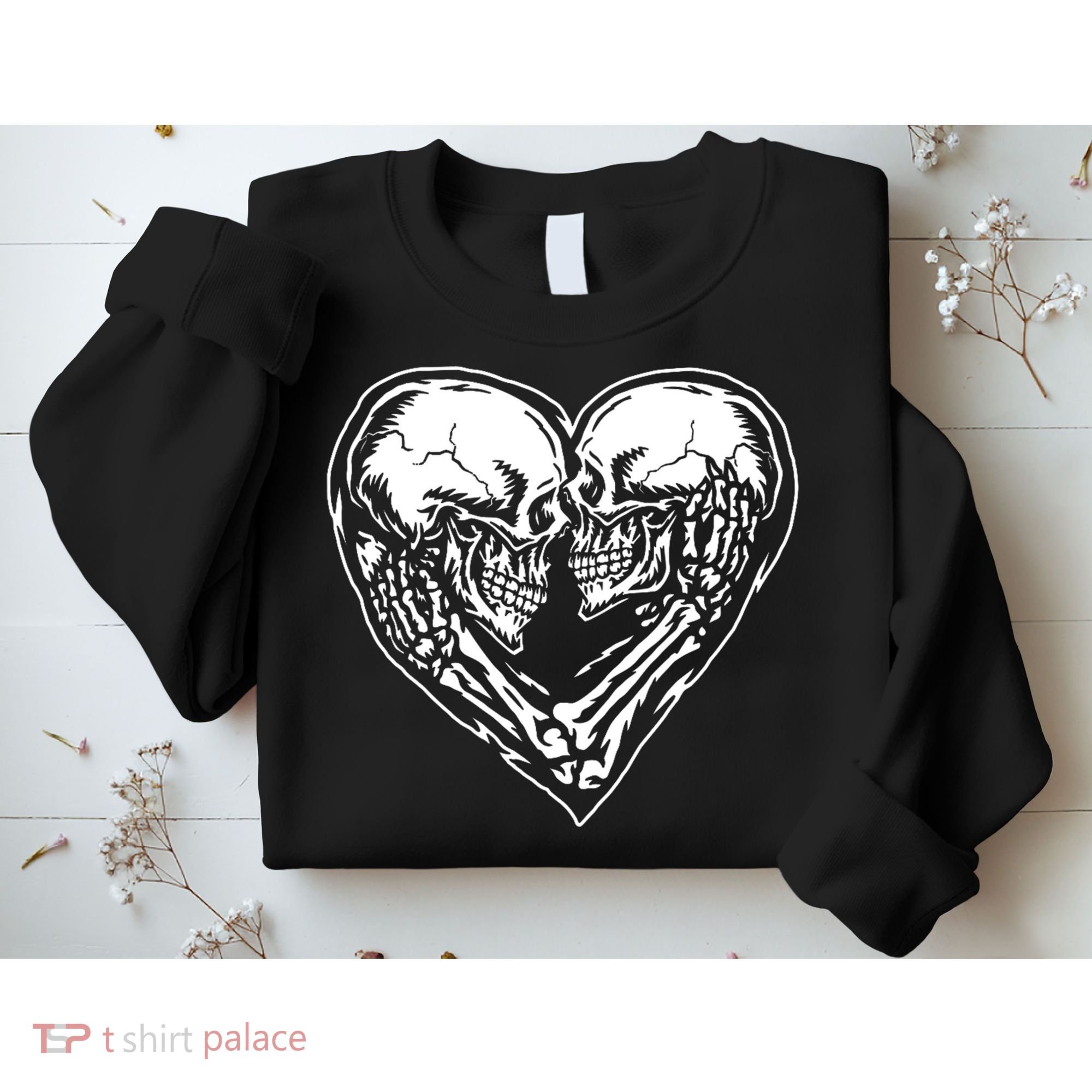 Skull Heart Love Sweatshirt