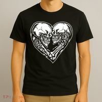 Skull Heart Love T-Shirt thumb 3