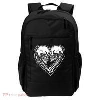 Skull Heart Love Backpack thumb 0