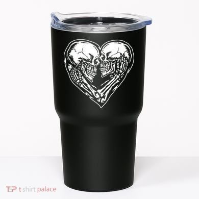 Skull Heart Love Tumbler