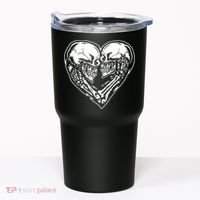 Skull Heart Love Tumbler thumb 0