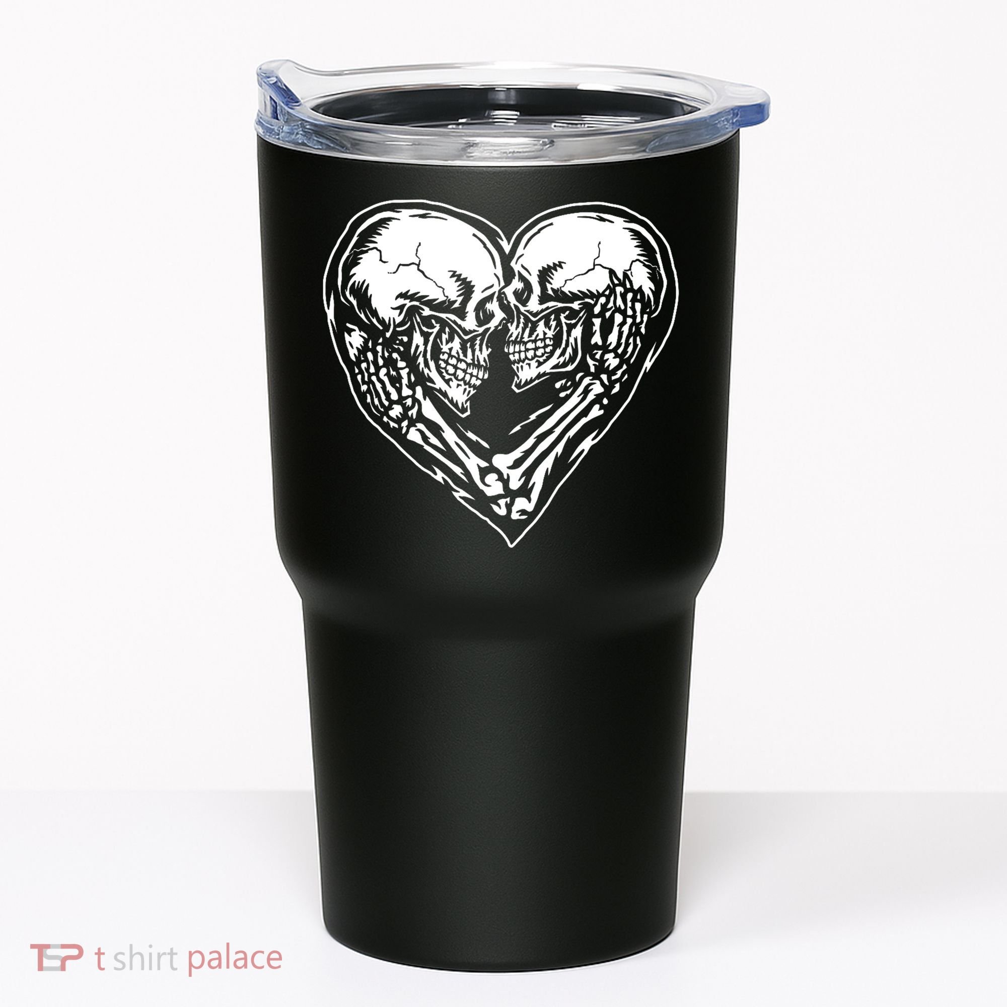 Skull Heart Love Tumbler