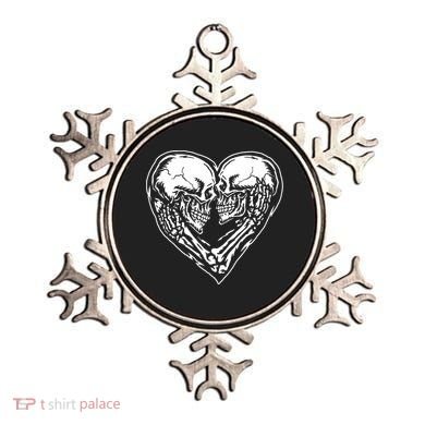 Skull Heart Love Ornament