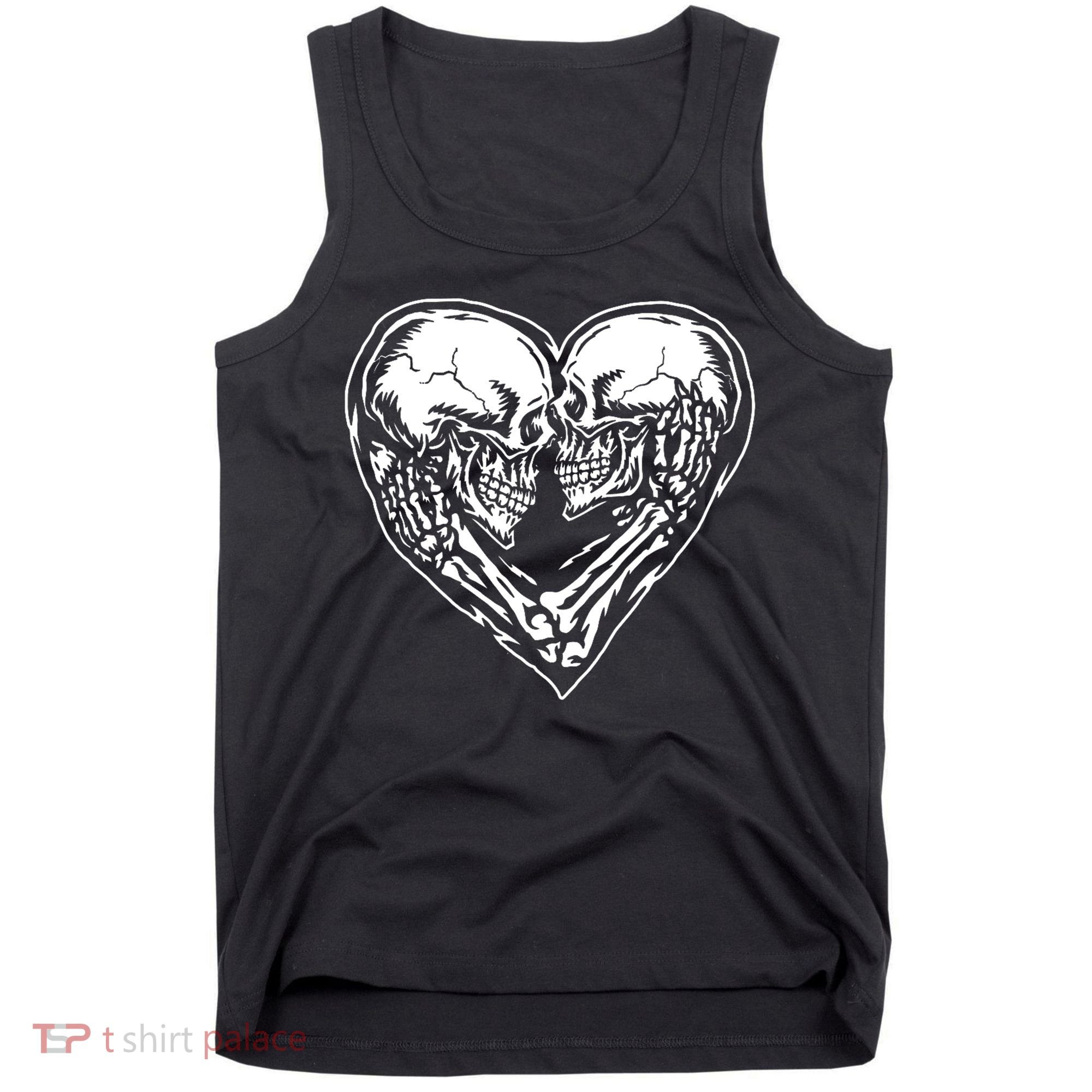 Skull Heart Love Tank Top