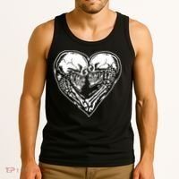 Skull Heart Love Tank Top thumb 3