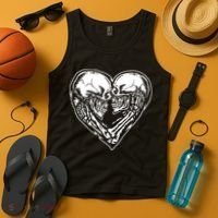 Skull Heart Love Tank Top thumb 4