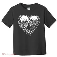 Skull Heart Love Toddler T-Shirt thumb 0