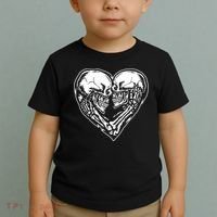 Skull Heart Love Toddler T-Shirt thumb 2
