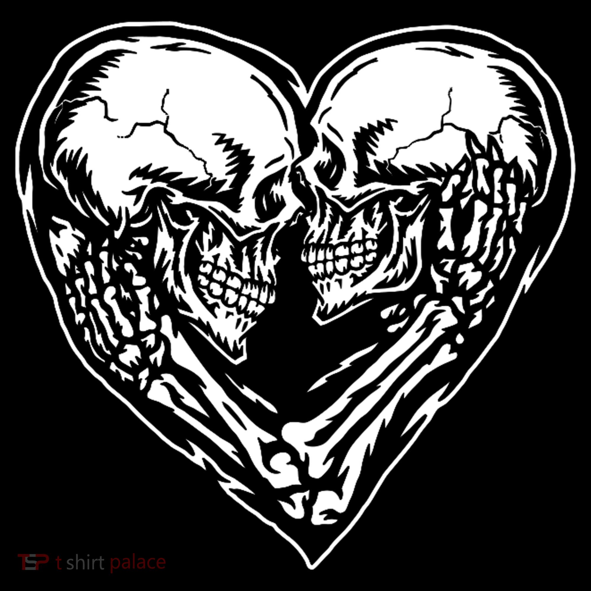 Skull Heart Love Women's T-Shirt