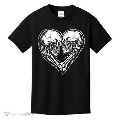 Skull Heart Love Kids T-Shirt