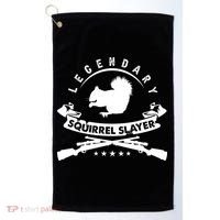 Squirrel Hunter Legendary Squirrel Slayer Squirrel Hunting Cool Gift Golf Towel thumb 0