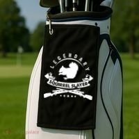Squirrel Hunter Legendary Squirrel Slayer Squirrel Hunting Cool Gift Golf Towel thumb 2