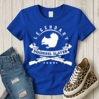 Squirrel Hunter Legendary Squirrel Slayer Squirrel Hunting Cool Gift Women's T-Shirt thumb 3