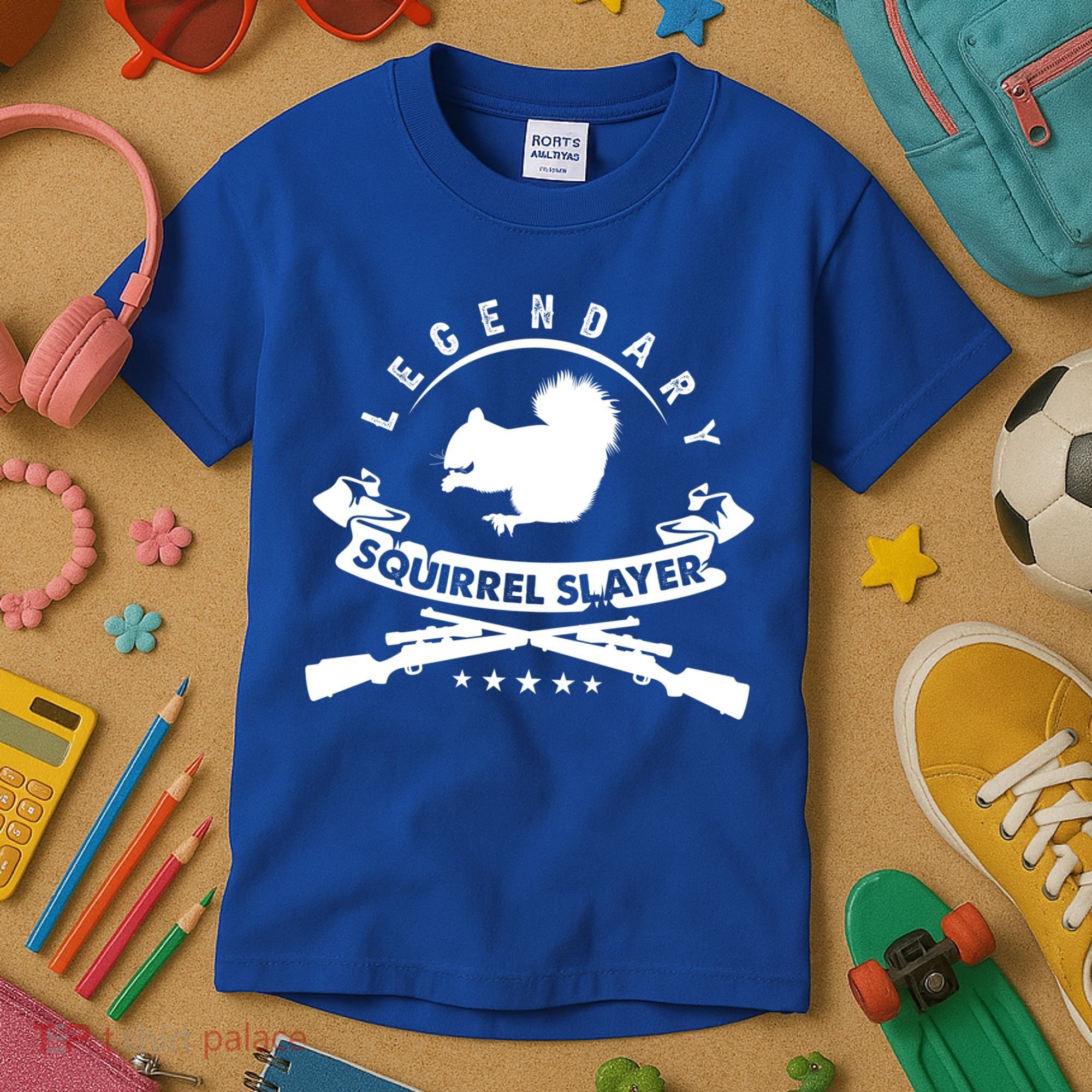 Squirrel Hunter Legendary Squirrel Slayer Squirrel Hunting Cool Gift Kids T-Shirt