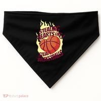 Stealing Hearts Like I Steal Basketballs USA-Made Doggie Bandana thumb 0