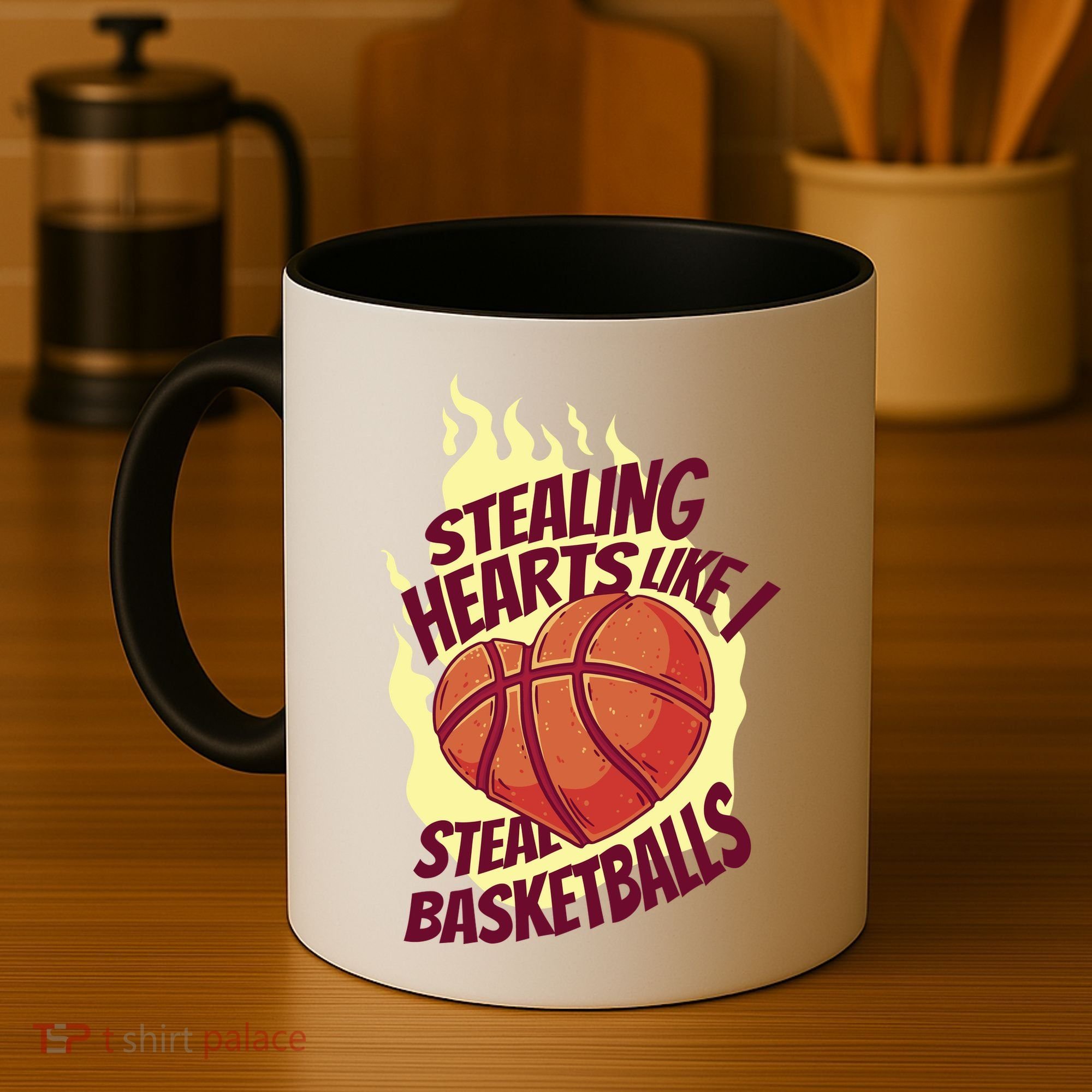Stealing Hearts Like I Steal Basketballs Coffee Mug