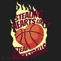 Stealing Hearts Like I Steal Basketballs Golf Towel thumb 3