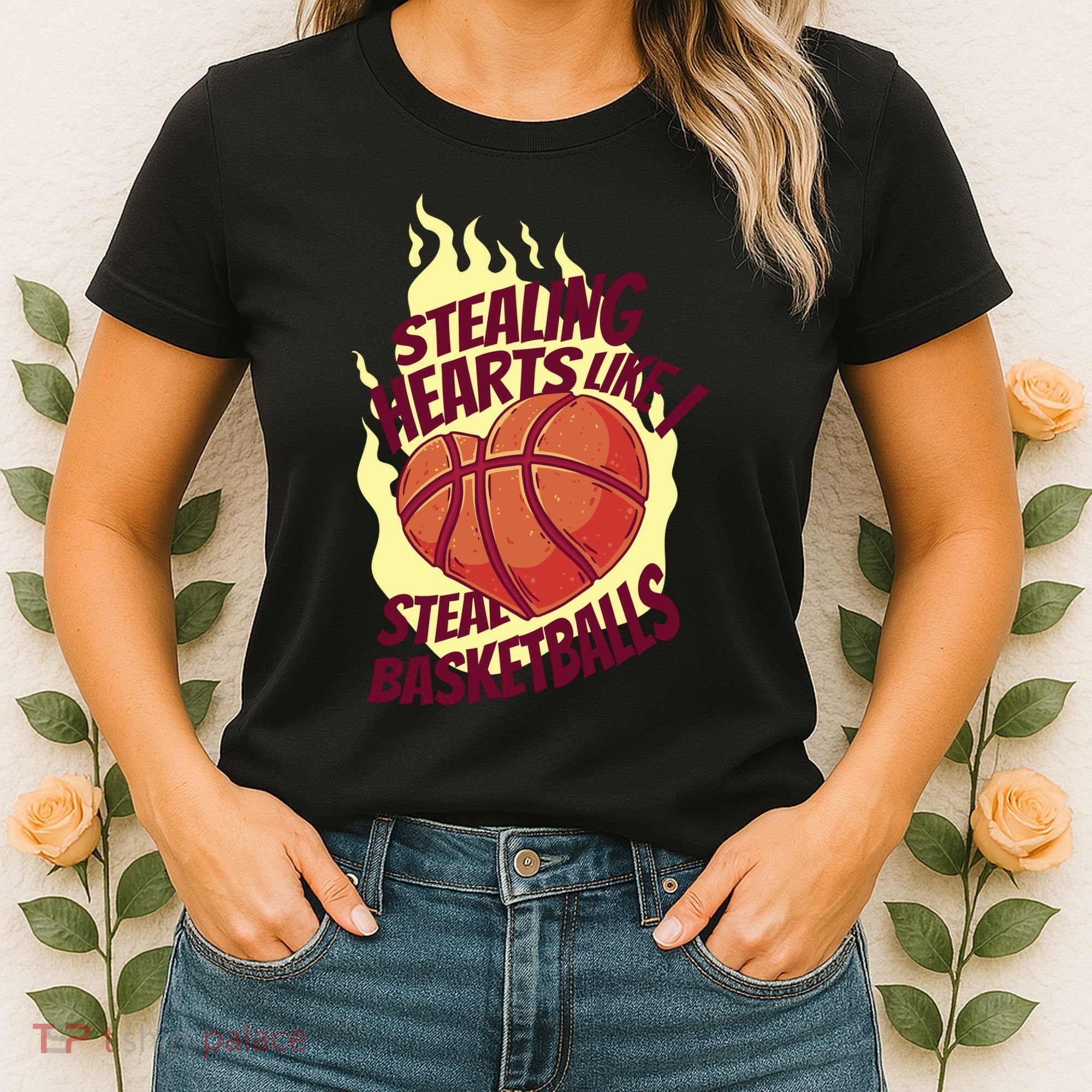 Stealing Hearts Like I Steal Basketballs Women's T-Shirt