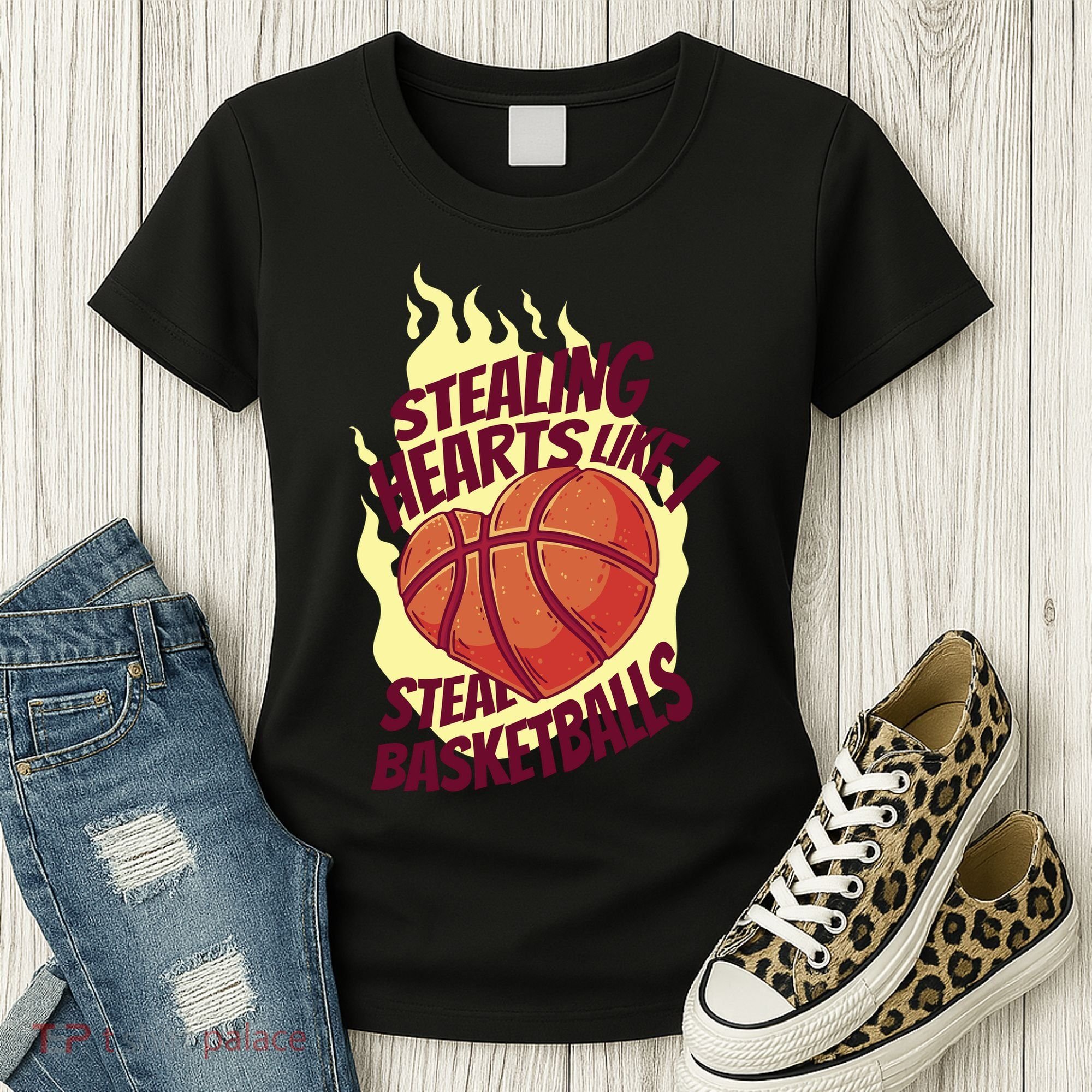 Stealing Hearts Like I Steal Basketballs Women's T-Shirt