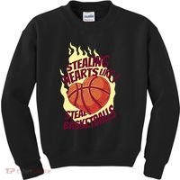 Stealing Hearts Like I Steal Basketballs Kids Sweatshirt thumb 0